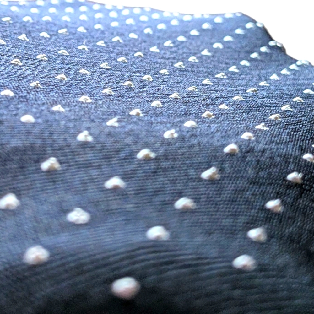Chico's Dark Blue Black White Polka Dot Tank Top Size‎ 1 Sleeveless Blouse - Picture 5 of 8